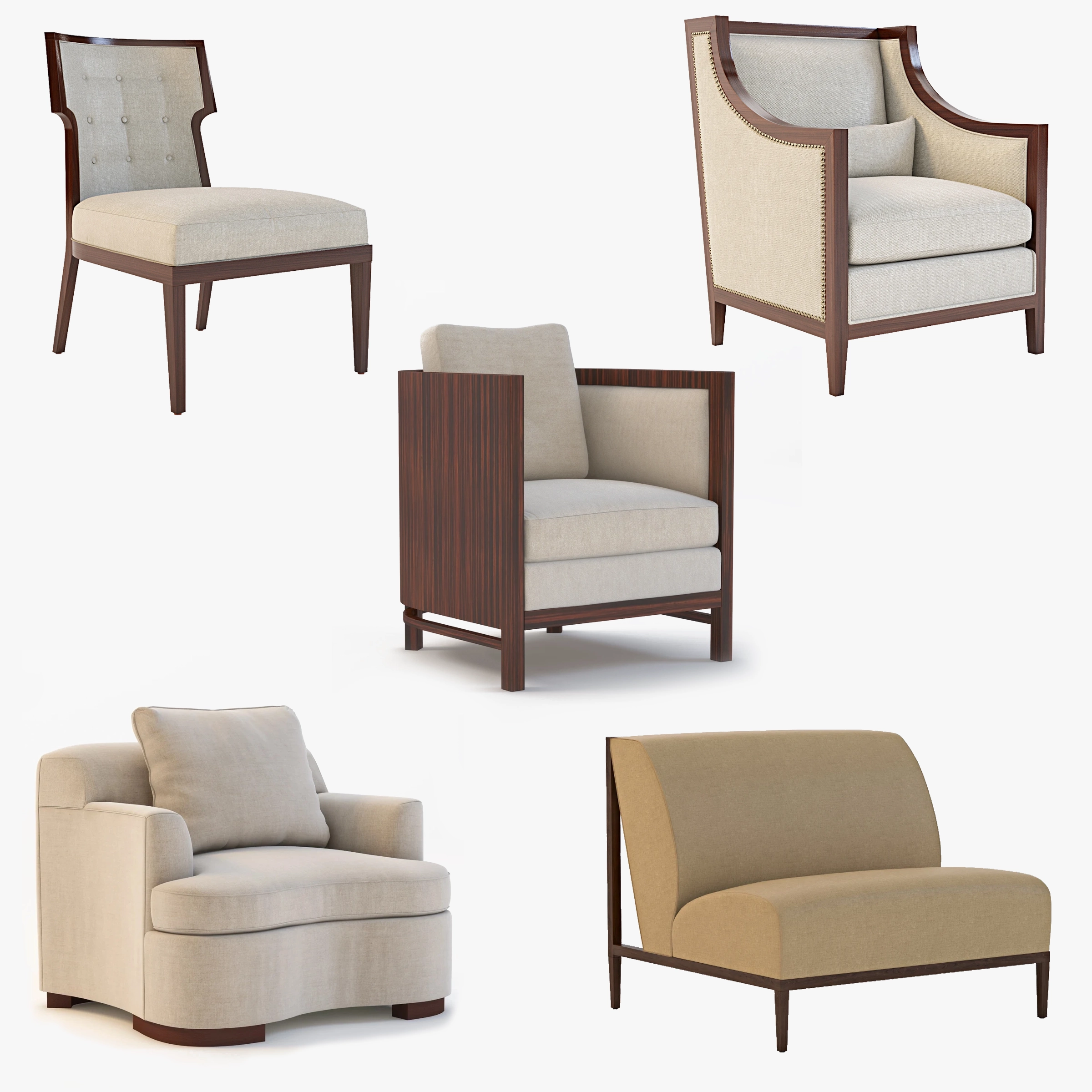 Bolier Chair Collection 03 3D Model_01